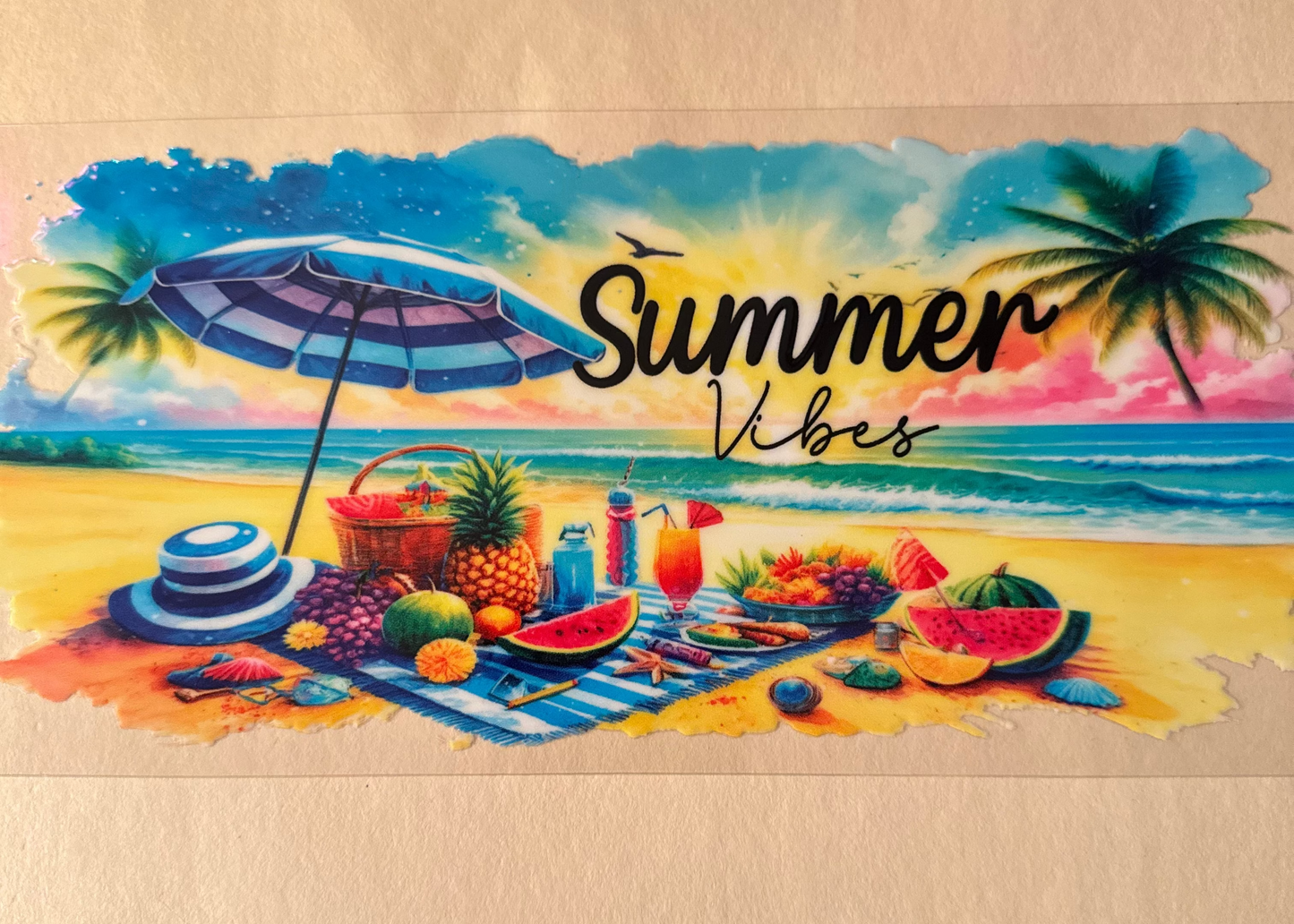 Summer Vibes Cup Wrap