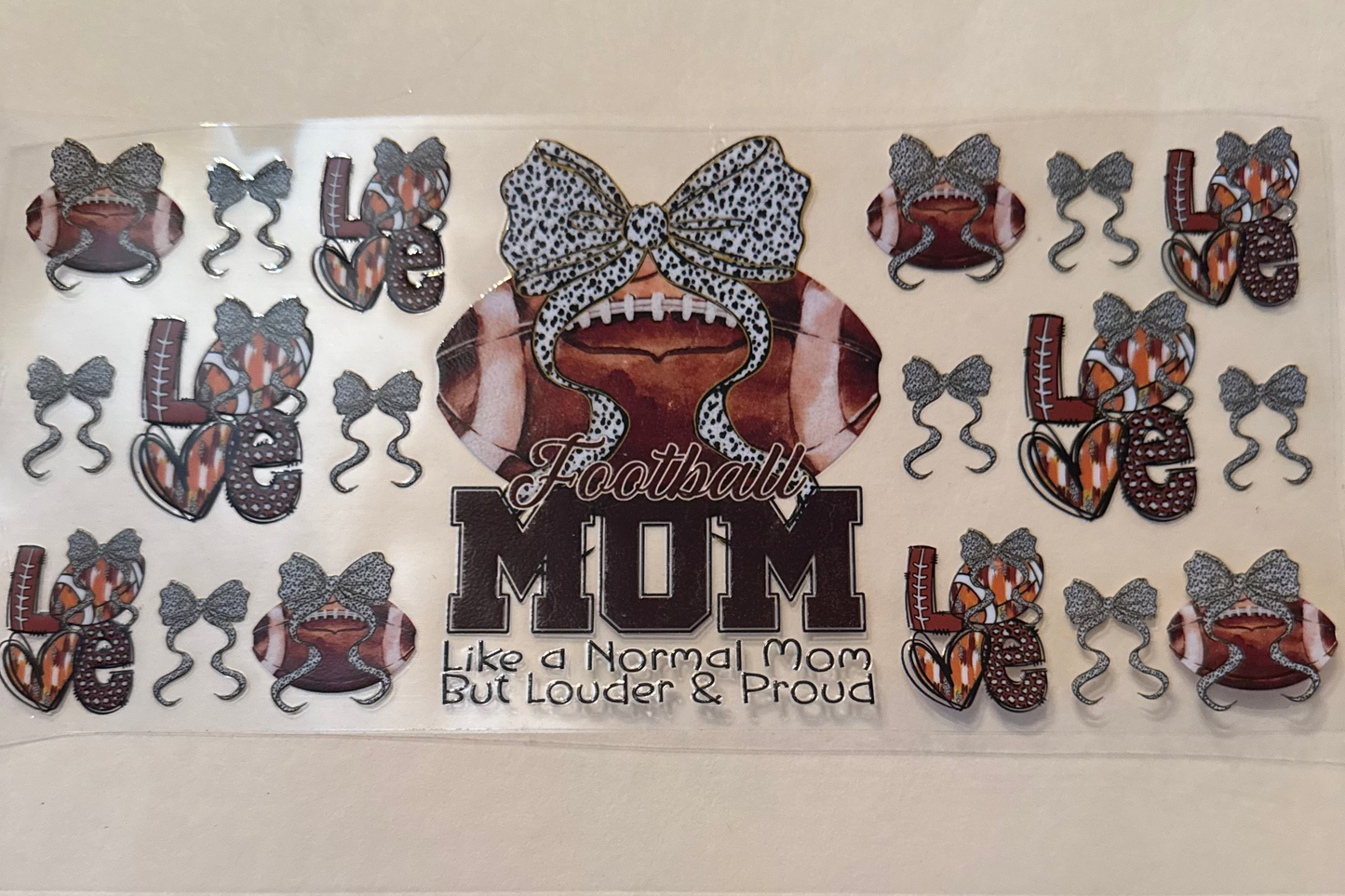 Football Mom Cup Wrap