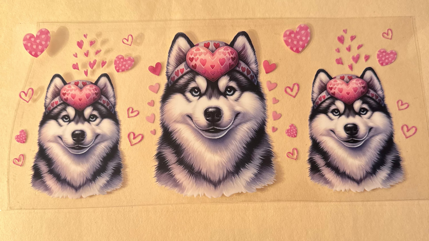 Husky's in love cup wrap