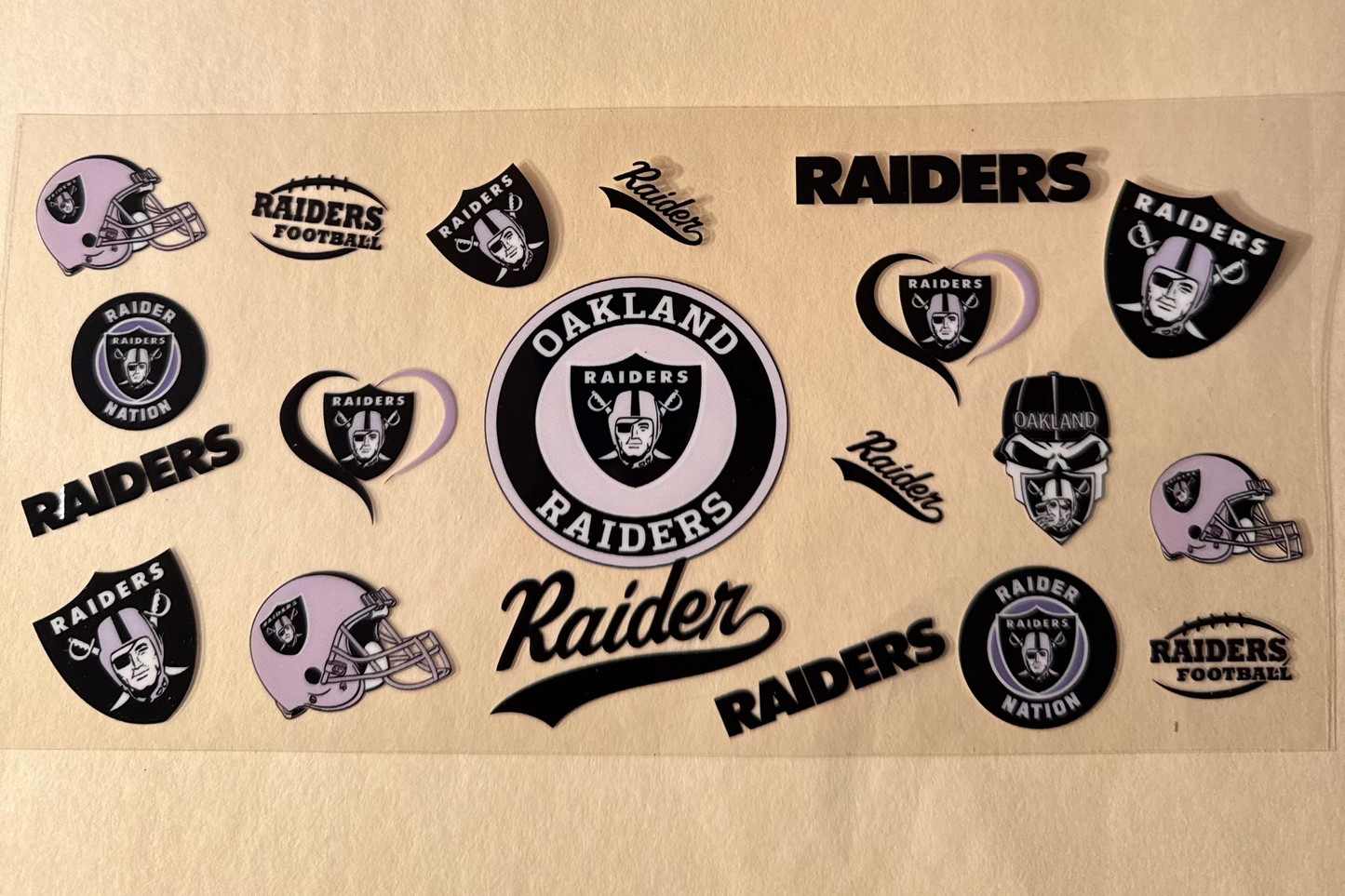 Oakland Raiders cup wrap