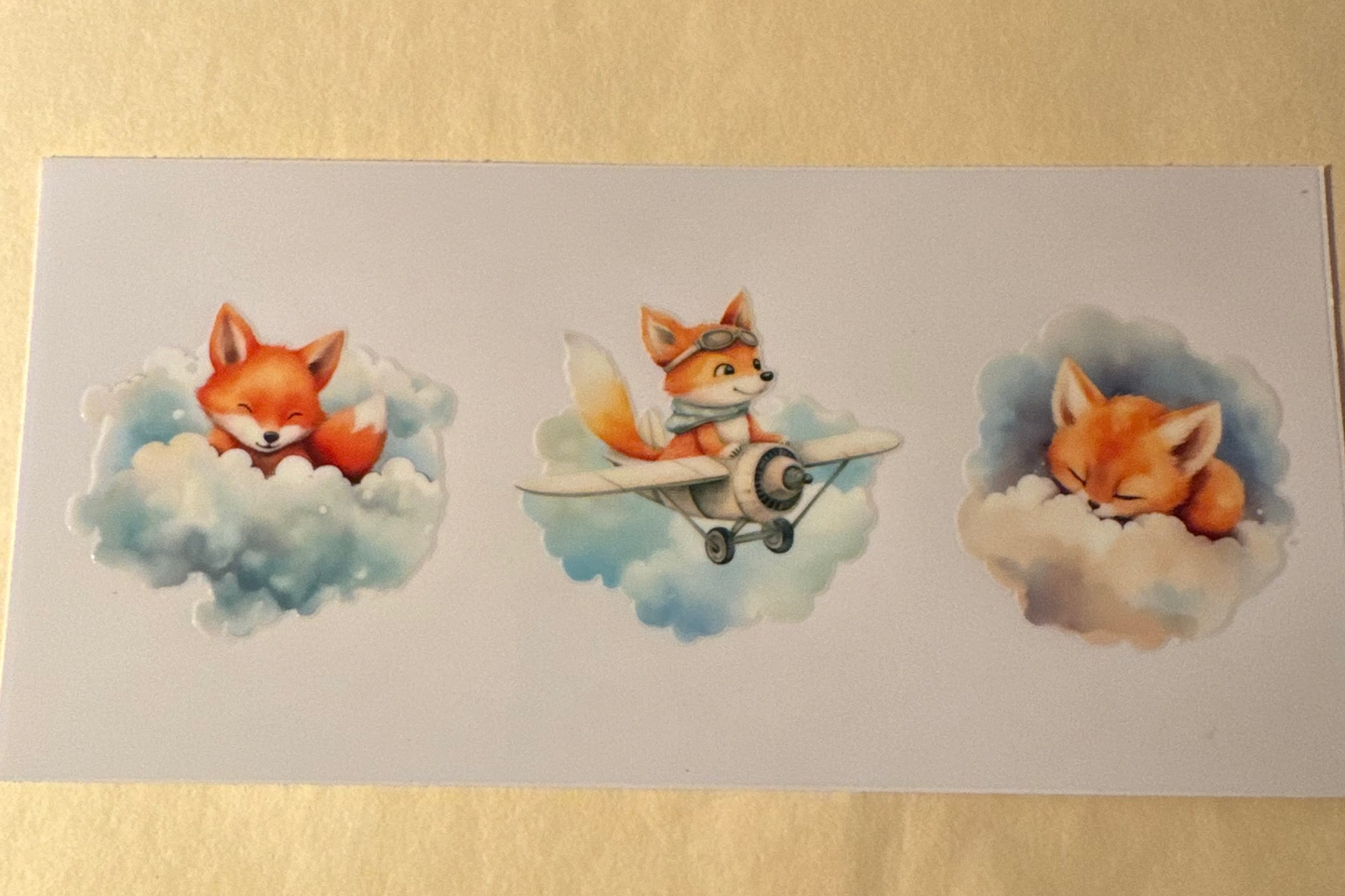 Fox in the clouds cup wrap