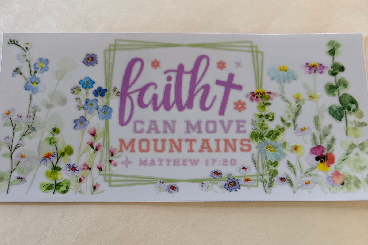 Faith can move mountains Cup Wrap