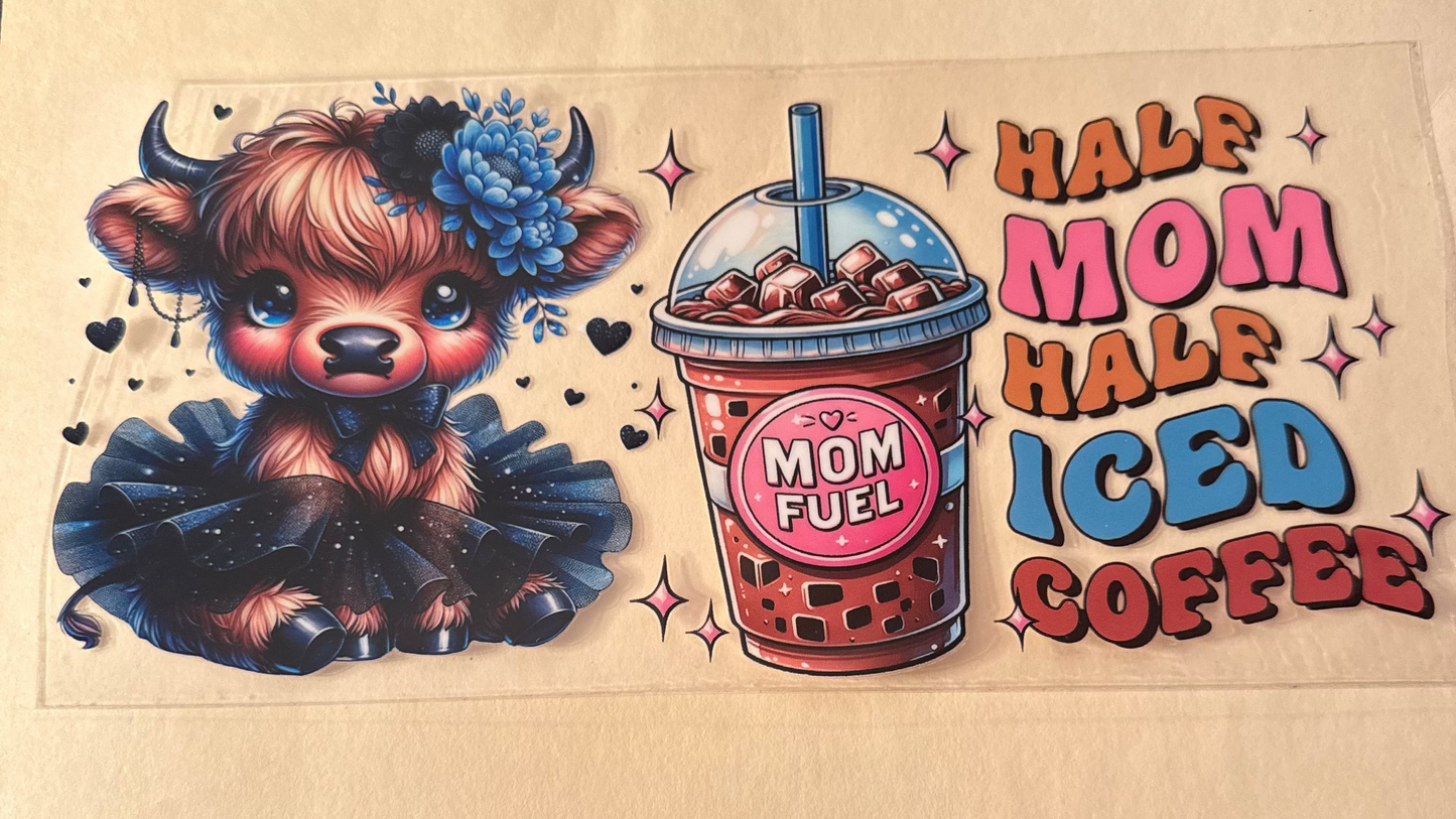 Highland cow - coffee cup wrap
