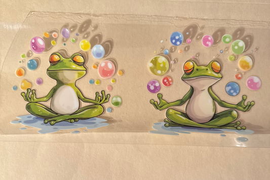 Frogs with balls cup wrap