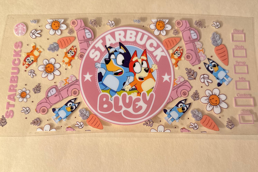 Bluey cup wrap