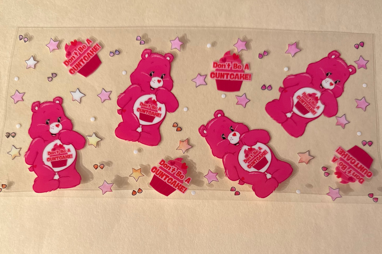 Care Bear cup wraps