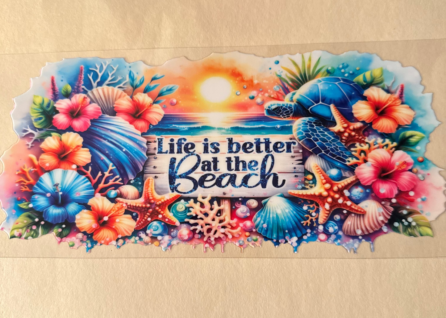 Life is better at the Beach Cup Wrap