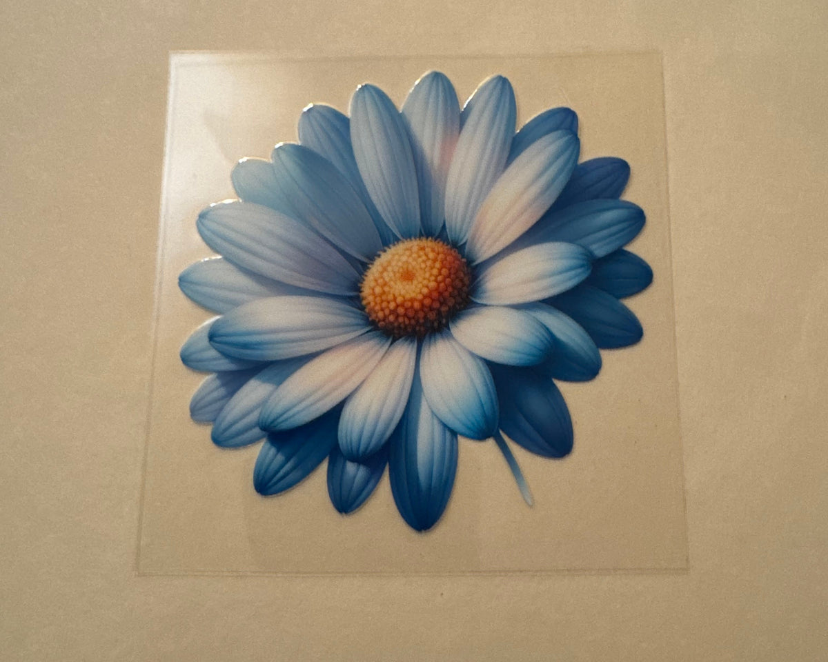 Decal - Blue Flower