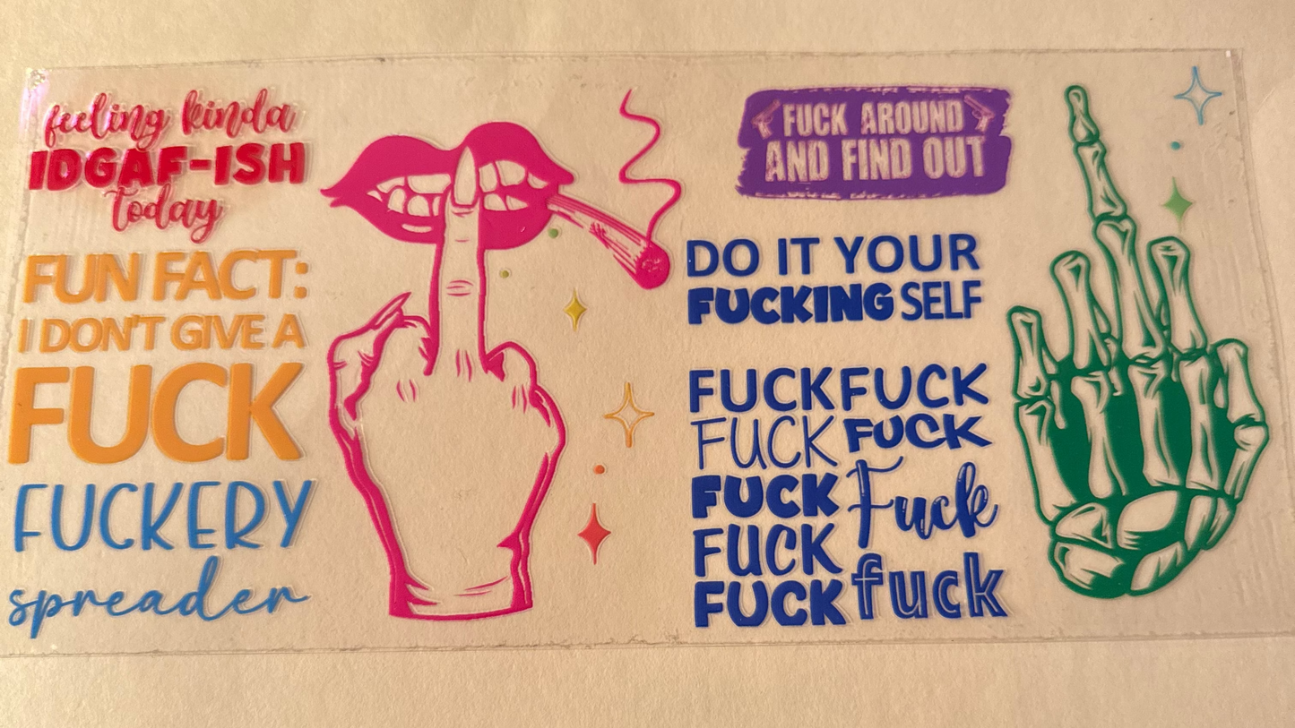 Fuck cup wrap