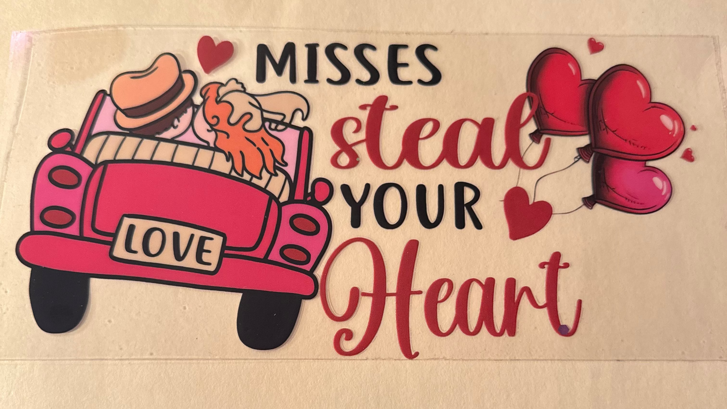 Valentine couple cup wrap