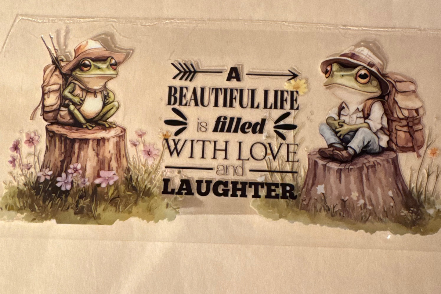 Frogs cup wrap