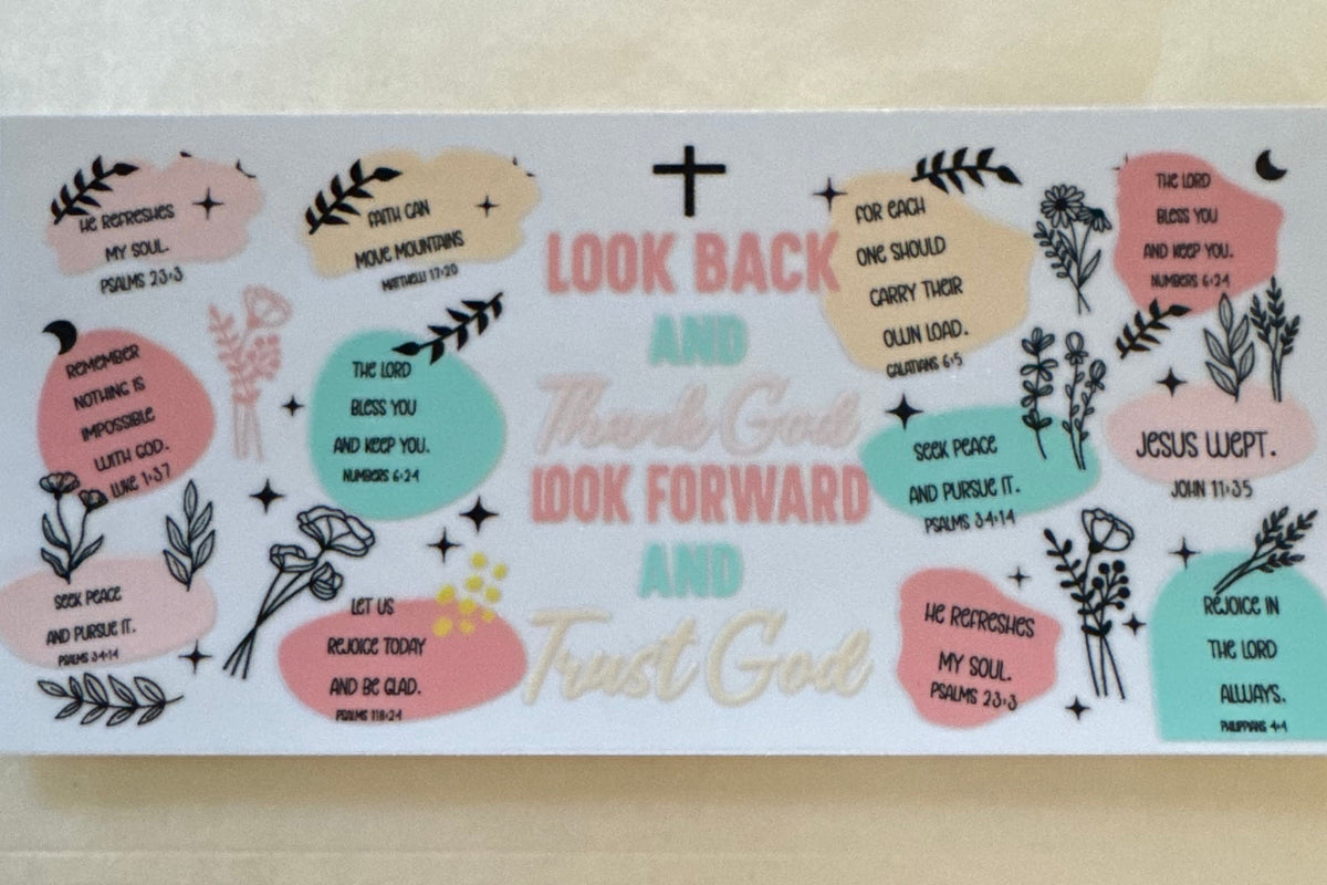 Look Back and Thank God Cup Wrap