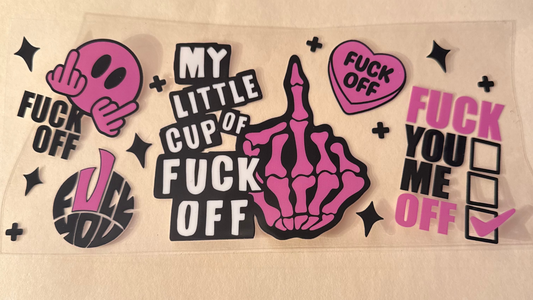 Fuck off cup wrap