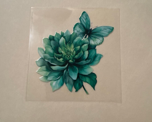 Decal - Green Flower
