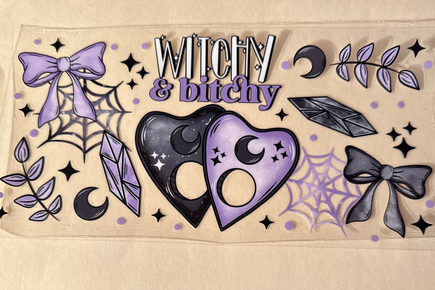 Witchy and Bitchy cup wrap