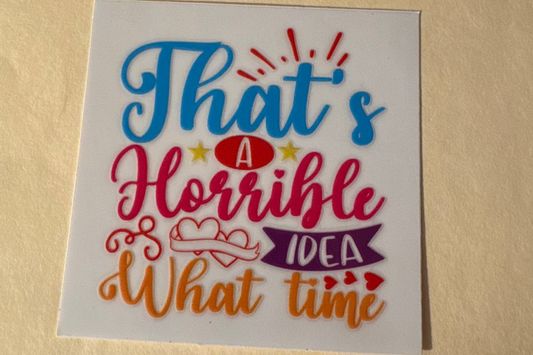 Decals - saying