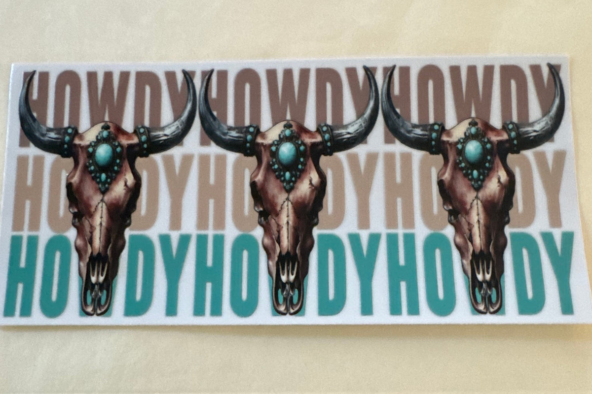 Howdy Skulls Cup Wrap