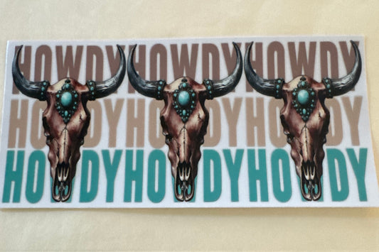 Howdy Skulls Cup Wrap