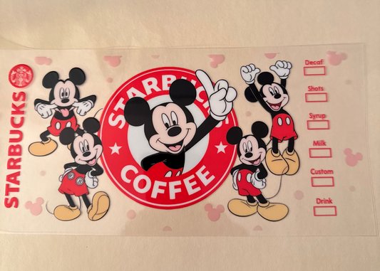 Mickey Mouse Starbucks Cup Wrap