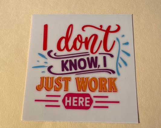 Decals -saying