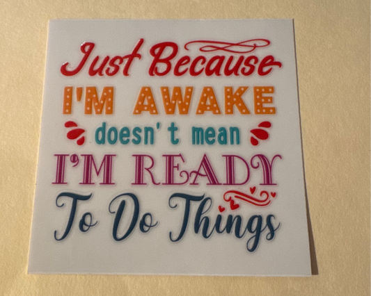 Decals -saying