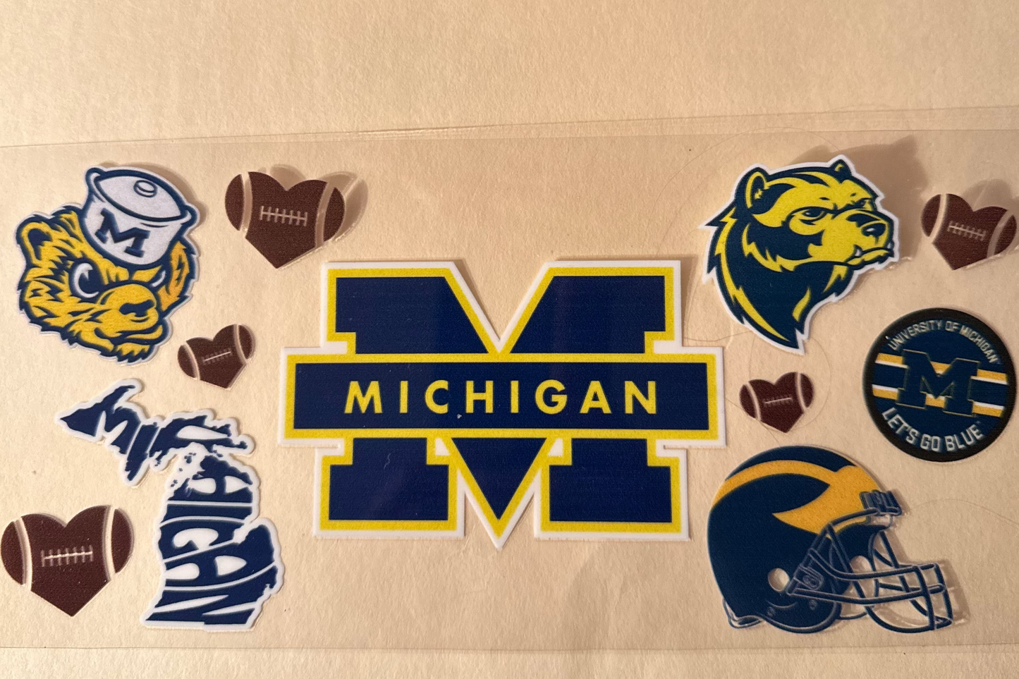 Michigan Wolverines cup wrap