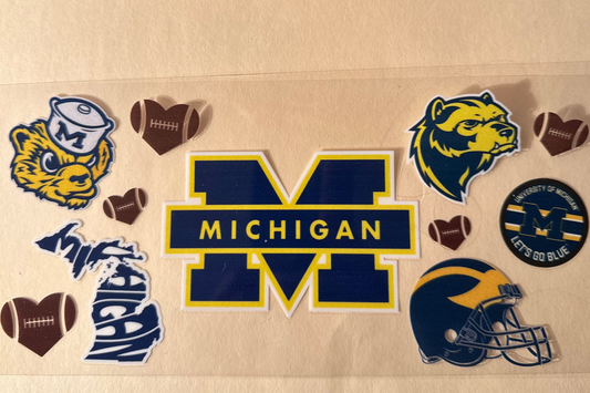 Michigan Wolverines cup wrap