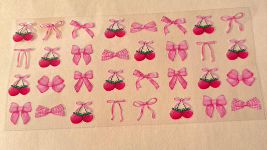 Cherries, Bows cup wrap