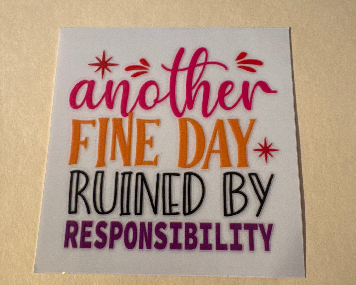 Decals -saying