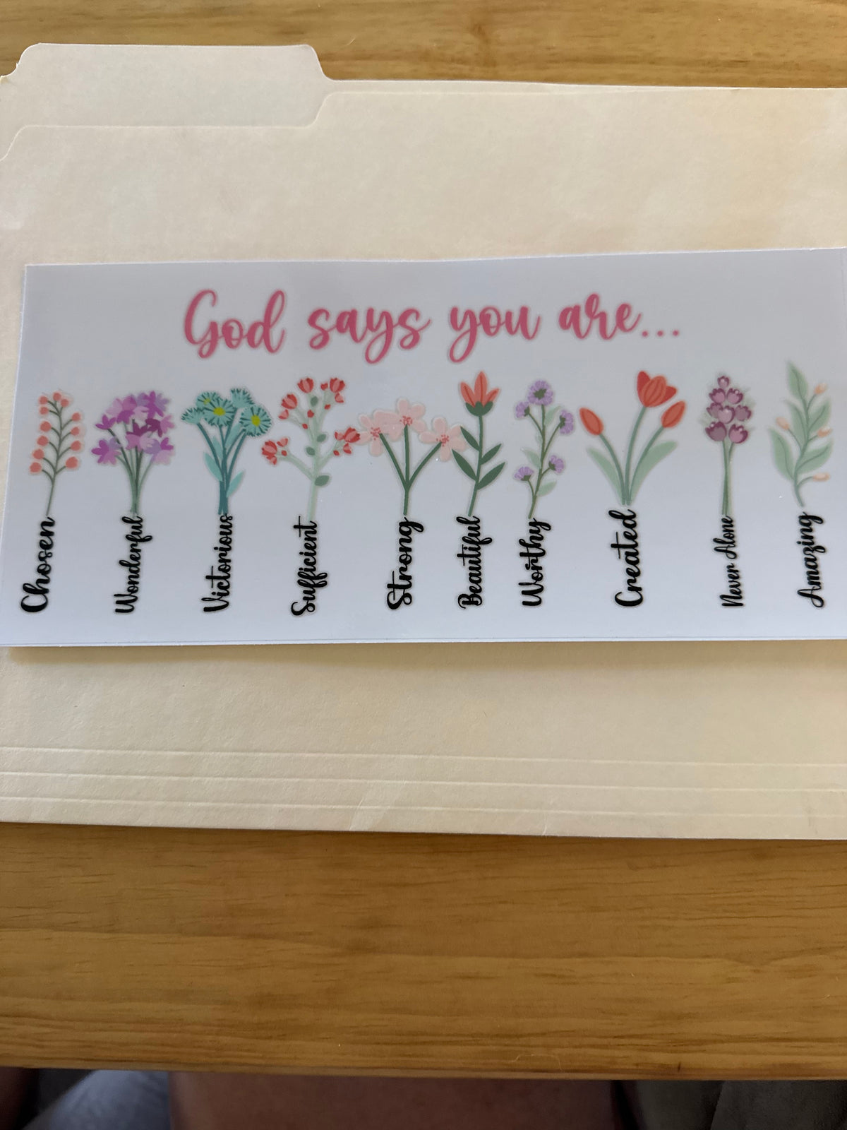 God says you are... Cup Wrap