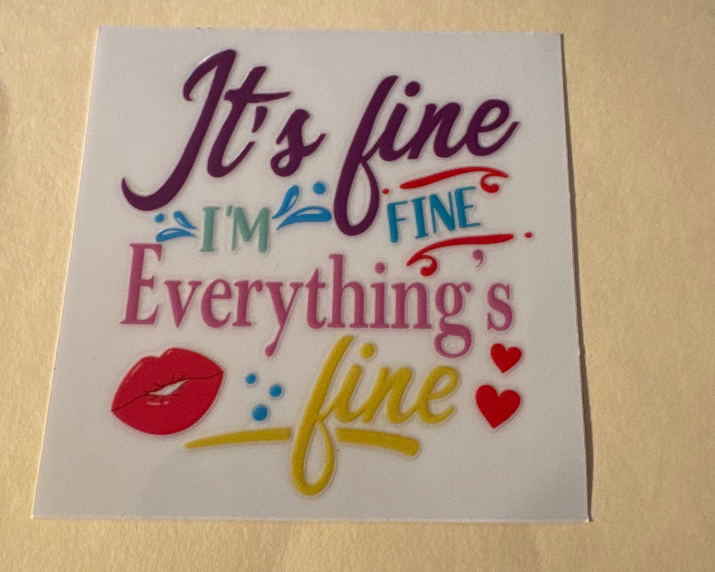 Decals -saying