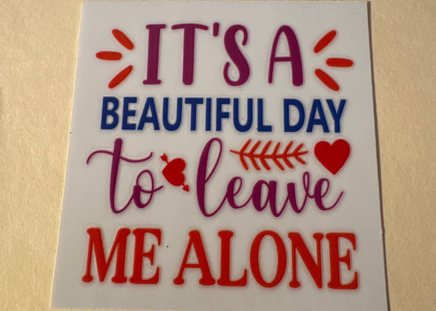 Decals -saying