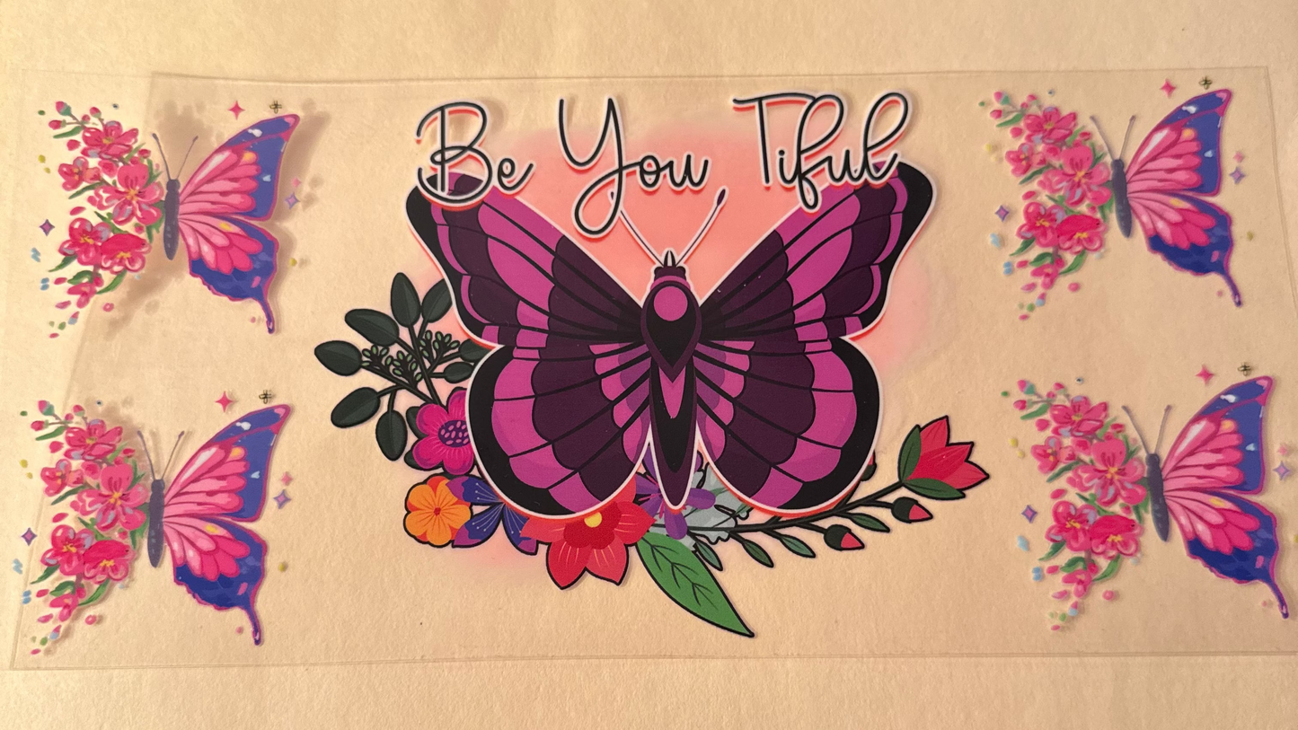 Butterflies cup wrap