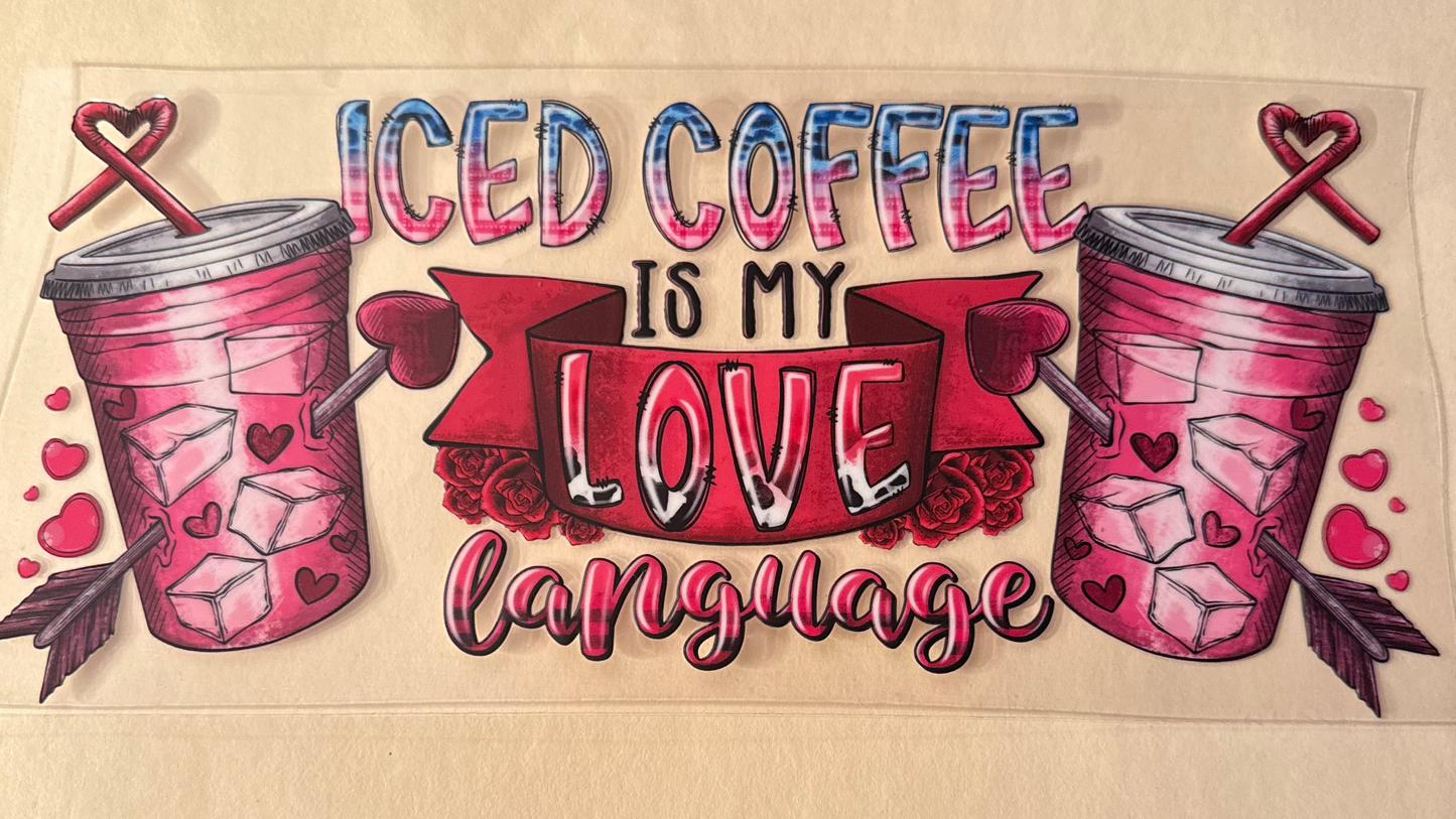 Iced Coffee cup wrap