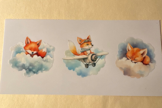 Fox in the clouds cup wrap