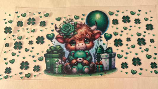 Highland cows lucky cup wrap