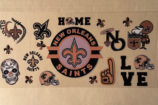 New Orleans Saints cup wrap