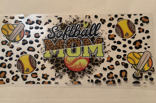 Softball Mom Cup Wrap