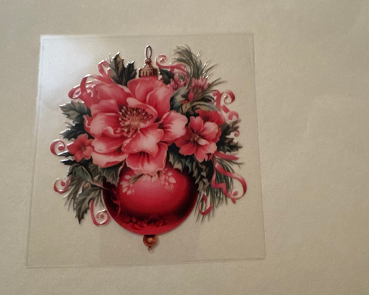 Decal - Red Flower