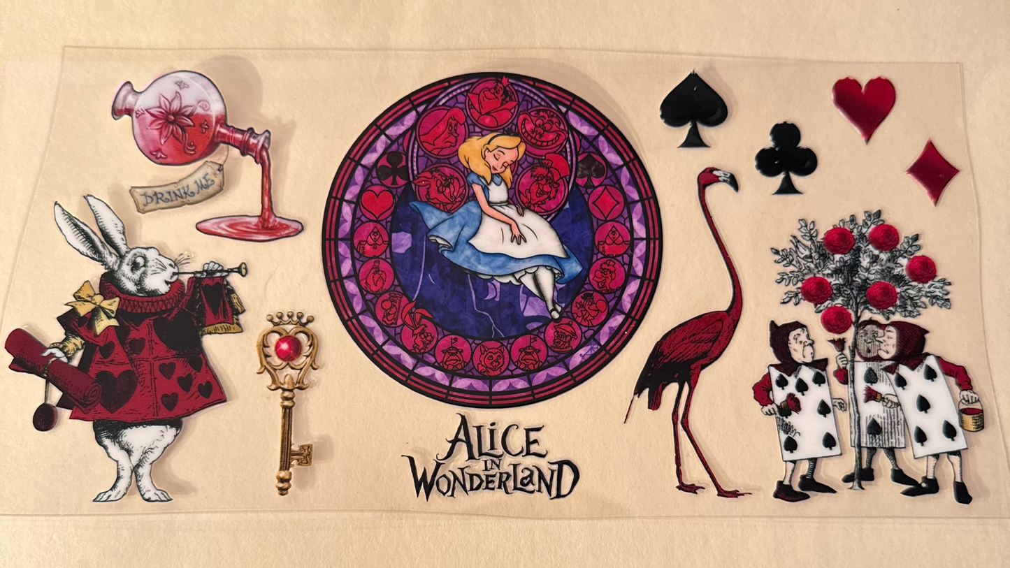 Alice in Wonderland cup wrap